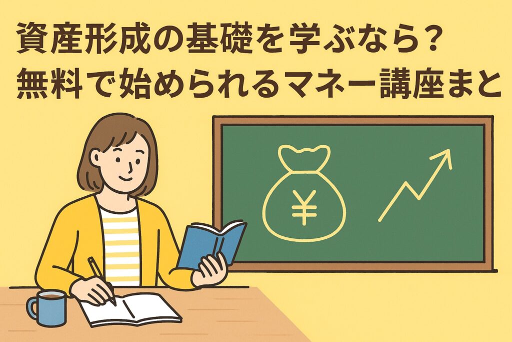 資産形成の基礎を学ぶなら？無料で始められるマネー講座まとめ【50代からでも遅くない】