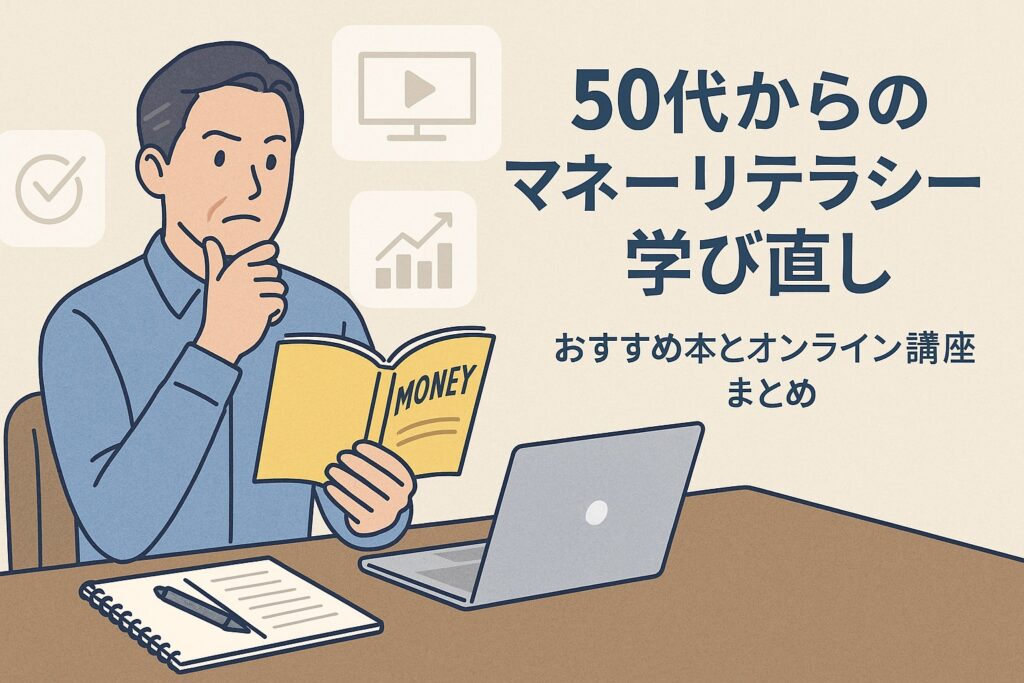 50代からのマネーリテラシー学び直し｜おすすめ本とオンライン講座まとめ