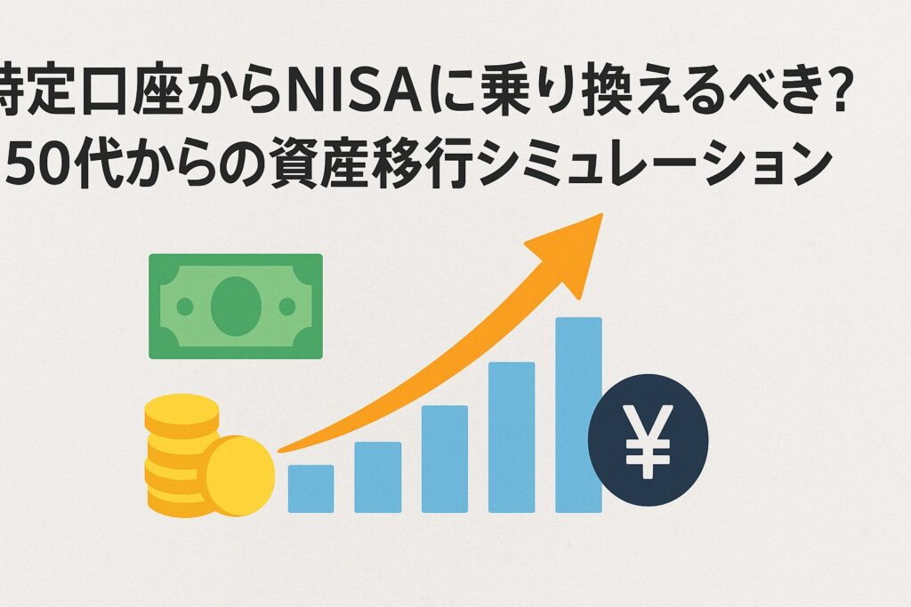 特定口座からNISAに乗り換えるべき？50代からの資産移行シミュレーションと注意点