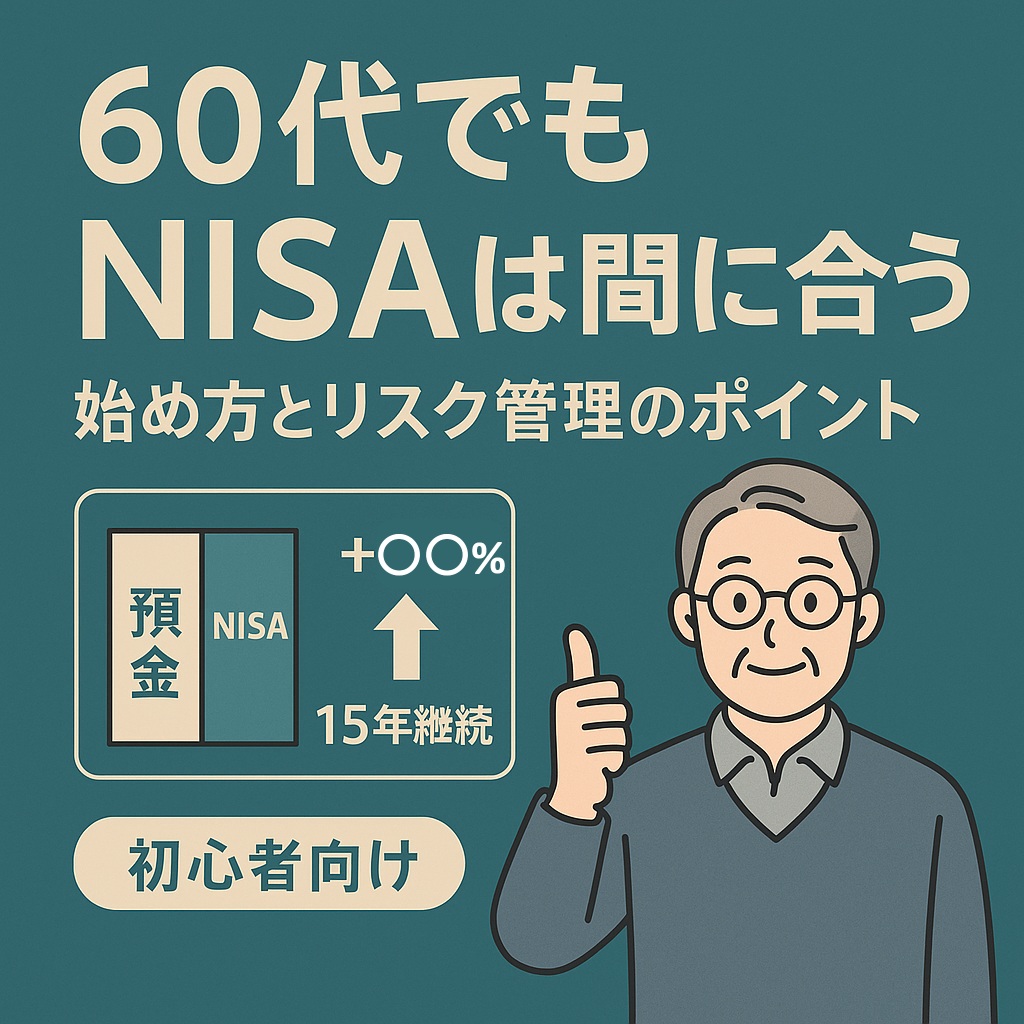 60代でもNISAは間に合う？始め方とリスク管理のポイント【初心者向け】