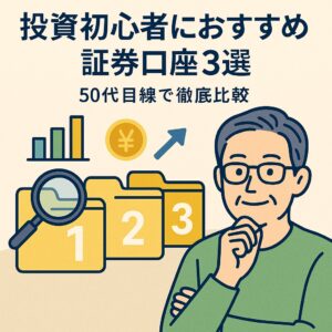投資初心者におすすめの証券口座3選｜50代目線で徹底比較【NISA・使いやすさ・手数料】