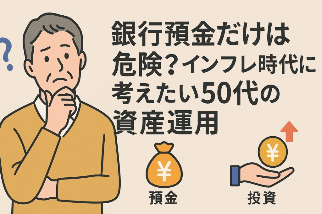 銀行預金だけは危険？インフレ時代に考えたい50代の資産運用｜預け先の見直しと始め方ガイド