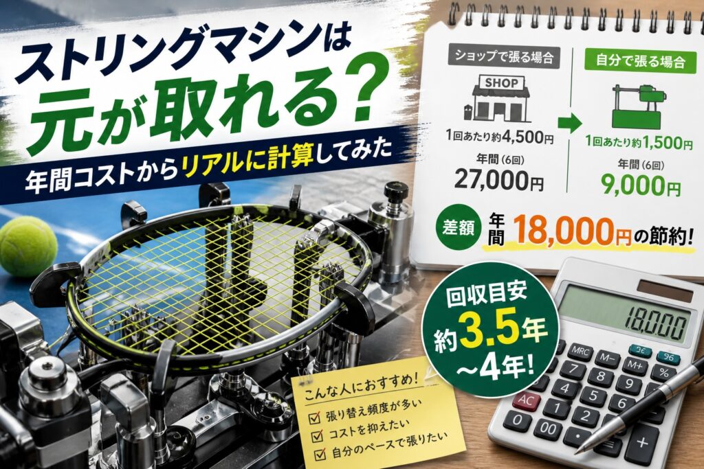 ストリングマシンは元が取れる？年間コストからリアルに計算してみた